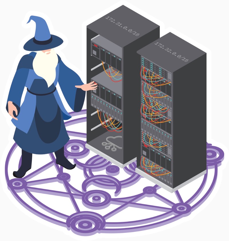 Illustration of network-sorcerer